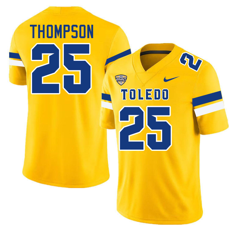 Cody Thompson Toledo Jersey,Toledo Rockets #25 Cody Thompson Jersey Youth College-Gold